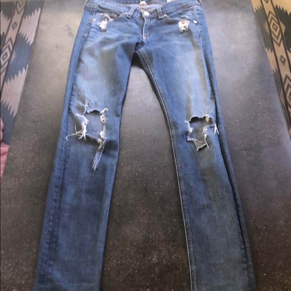 Rag and Bone distressed skinny jeans
